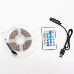 Світлодеодна LED стрічка RGB з пультом та USB живленням 10 м - Зображення 3