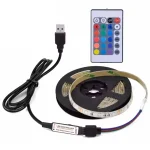 Світлодіодна LED стрічка 5м RGB з пультом та USB живленням - Зображення 3