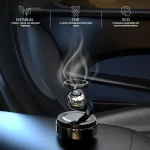 Освіжувач повітря в авто ароматизатор, що працює на сонячній енергії, автомобільна куля, що левітує, чорна - Зображення 4