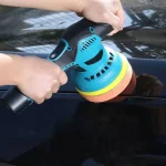 Полірувальна машинка Waxing Polisher D6000 акумуляторна з насадками 2хАКБ 1250W - Зображення 4