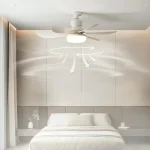 Лампа вентилятор 40W, в патрон E27, 6500K + Пульт / Стельова люстра LED / Стельовий вентилятор - Зображення 5