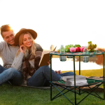 Розкладний стіл круглий туристичний Grand Picnic на природу з переносною сумкою - Зображення 4