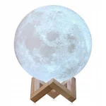 Нічний світильник у вигляді місяця 3D Moon Light на 3 режими підсвічування 15 см сенсорний - Зображення 2
