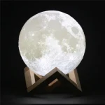 Нічний світильник у вигляді місяця 3D Moon Light на 3 режими підсвічування 15 см сенсорний - Зображення 5