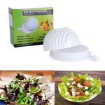 Овочерізка Cutter Bowl, чаша для швидкої та безпечної нарізки овочів та фруктів, пластикова миска для салату, кухонний аксесуар, можна мити у посудомийній машині