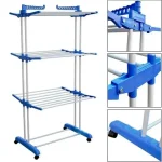 Сушарка для білизни підлогова Tiers Garment Rack With Wheels Синя - Зображення 2