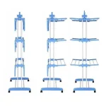 Сушарка для білизни підлогова Tiers Garment Rack With Wheels Синя - Зображення 3