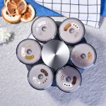 Баночки для спецій на підставці, що крутиться, 7 предметів, Spices set - Зображення 9
