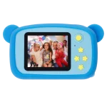 Дитячий цифровий фотоапарат Smart Kids KM-89 Цифрова камера Ведмедик Teddy з іграми та рамками, Full HD, 12 МП Блакитний - Зображення 4
