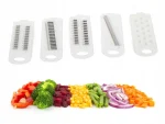 Багатофункціональна овочерізка 12в1 Slicing Master з контейнером та ручкою подрібнювач для овочів та фруктів ножі з нержавіючої сталі Blue - Зображення 6