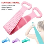 Силіконова мочалка-масажер Dual Sided Back Scrubber для тіла - Зображення 3