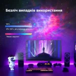 Дитячий нічник - проектор зоряного неба Космонавт з пультом та таймером Великий 22,8 см - Зображення 7