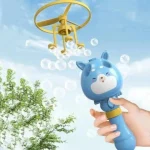 Мильні бульбашки Bubble Toy блакитний з літаючим пропелером - Зображення 4