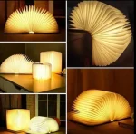 Настільна лампа світильник у вигляді книги Foldable Book Lamp Нічник для дитячої кімнати - Зображення 5