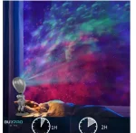 Проектор зоряного неба STAR PROJECTOR NIGHT LIGHT ALIENSUN, лампа з багатобарвним підсвічуванням - Зображення 8