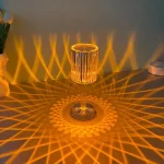 Декоративна кришталева LED лампа - нічник p USB, Crystal Light / Світлодіодна настільна лампа