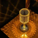Декоративна кришталева LED лампа - нічник p USB, Crystal Light / Світлодіодна настільна лампа - Зображення 7