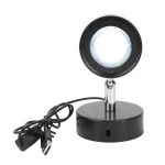 Лампа LED для селфи ефект сонця 16 см / Лампа "SUNSET" Sunset Floor Lamp Rainbow / Світлодіодний проектор Червоний - Зображення 2