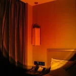 Лампа LED для селфи ефект сонця 16 см / Лампа "SUNSET" Sunset Floor Lamp Rainbow / Світлодіодний проектор Червоний - Зображення 5