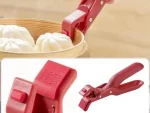 силіконовий затискач для каструлі, ручка для гарячої миски, пластина, захоплення, багатофункціональний ергономічний протипалювальний тримач для каструлі, затискна пластина, підйомна пластина - Зображення 6