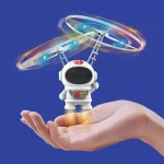 Літаючий Космонавт ударостійкий левітуючий спіннер бумеранг з LED підсвічуванням