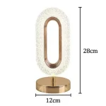 Лампа-ночник кристальная Creative Table Lamp 3 режима Золото - Зображення 2