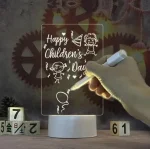нічник 3D світильник планер з маркером будь-який напис, на якому можна писати розмір прямокутний