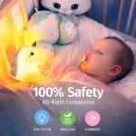 Нічник Силіконовий Світильник Лампа Єдиноріг RGB LOSSO WIB435 нічне освітлення, дитяче освітлення, лампа нічна, нічний світильник - Зображення 3
