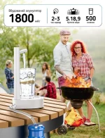 Портативний акумуляторний насос для води 7 режимів із зарядкою Type-C Smart Table Water-X115. - Зображення 4