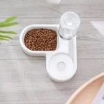 Миска для кошек и собак двойная Pet Love Bowl автопоилка на підставці з відділом для корму - Зображення 8