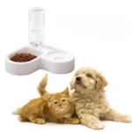 Миска для кошек и собак двойная Pet Love Bowl автопоилка на підставці з відділом для корму - Зображення 9