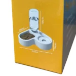 Миска для кошек и собак двойная Pet Love Bowl автопоилка на підставці з відділом для корму - Зображення 10
