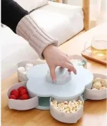 Тарілка-органайзер, що обертається, з тримачем для телефону Kitchen Boxes одноярусна (блакитна / рожева) " - Зображення 3