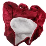 Плед Huggle з капюшоном Ultra Plush Blanket Hoodie Red (Червоний) - Зображення 3