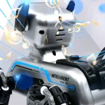 Інтерактивна собака-робот, трюковий робопес Stunt eight-wheel robot dog 8 коліс, радіокерування, звук і світло - Зображення 7