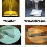 Світильник декоративний LED нічник Diamond light Діамант світлодіодний кришталевий на акумуляторі USB - Зображення 10