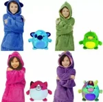 Дитяча толстовка-іграшка Huggle Pets Hoodie, Худі-іграшка, М'яка іграшка-подушка(блакитна.рожева)