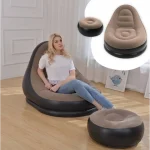 Надувне крісло диван 2в1 з пуфиком для ніг A-Sofa до 150 кг. - Зображення 3