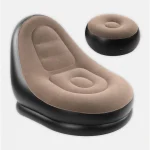 Надувне крісло диван 2в1 з пуфиком для ніг A-Sofa до 150 кг.