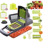 Овочерізка Мультислайсер 14 В 1 Veggie Slicer Із Ситечком Для Нарізки Подрібнення - Зображення 3