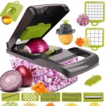 Овочерізка Мультислайсер 14 В 1 Veggie Slicer Із Ситечком Для Нарізки Подрібнення - Зображення 7