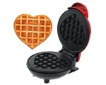 Вафельниця у формі серця Mini Waffle Maker з антипригарним покриттям