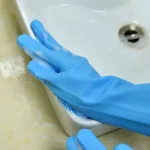 Силіконові рукавички для миття посуду та фруктів Wash Glove для дому, квартири, дачі, котеджу, підтримання чистоти, прибирання кухні - Зображення 3