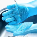Силіконові рукавички для миття посуду та фруктів Wash Glove для дому, квартири, дачі, котеджу, підтримання чистоти, прибирання кухні - Зображення 6