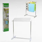 Сушарка для білизни (70х62х36см) Mobile towel rack, на 5 рядів / Сушка для підлоги для одягу - Зображення 7