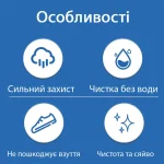 Засіб для чистки білого взуття 100 г. Відбілюючий крем з губкою - Зображення 3