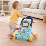 Дитяча каталка-ходунки розвиваючі, 40.5х40х32см, Happy Baby, Рожеві / Дитячі ходунки з ігровою платформою / Толкалка - Зображення 10