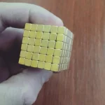 Неокуб квадратний Neocube 216 кубиків 5мм у металевому боксі (Золотий) - Зображення 2