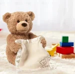 Інтерактивний ведмедик Пікабу Peekaboo Bear, що говорить з дитиною в хованки 30 см