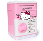 Скарбничка сейф Hello Kitty з кодовим замком + купюроприймач електронна
